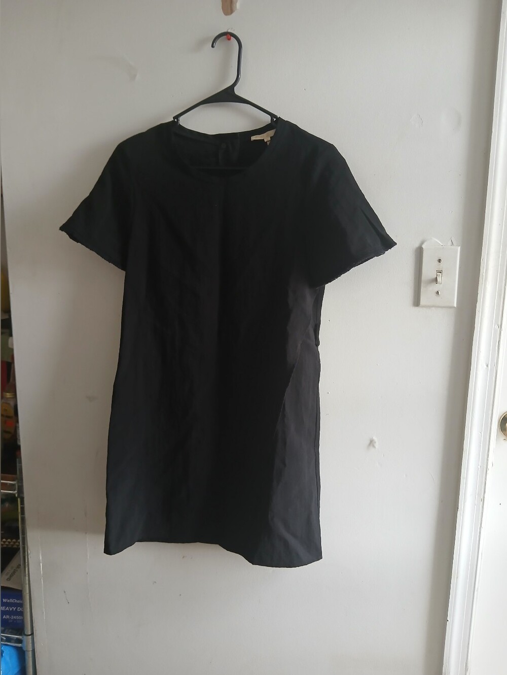 Maje Black Dress with Gold Logo Tag